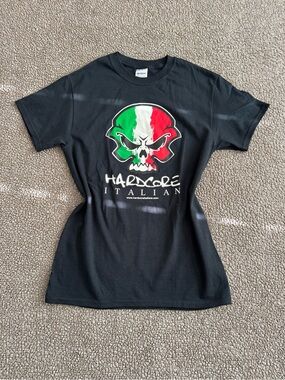 Hardcore Italians Skull Graphic Tee
